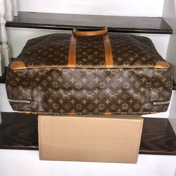 LOUIS VUITTON Sirius 55 Travel Bag LV Monogram Suitcase Overnight Bag Authentic - Picture 6 of 17